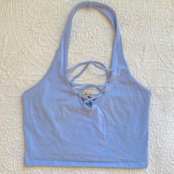 Blue Express Halter Top - Picture 2 of 3